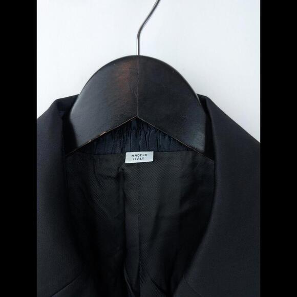 [SOLD] JOHN GALLIANO Men's Sz IT 54 US 44 XL Black Wool Gabardine Utility Jacket - Picture 8 of 15
